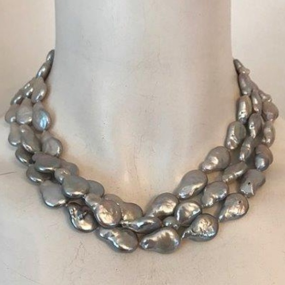 Baroque Pearl MultiStrand Necklace